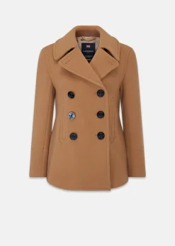 New Gloverall Bronte Peacoat Camel