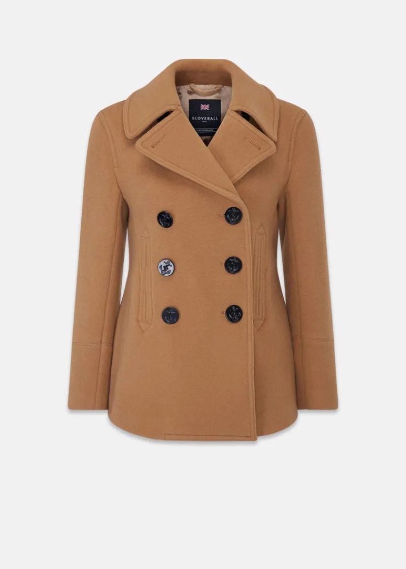 New Gloverall Bronte Peacoat Camel