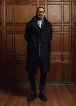 Outlet Gloverall Byron Duffle Coat Navy