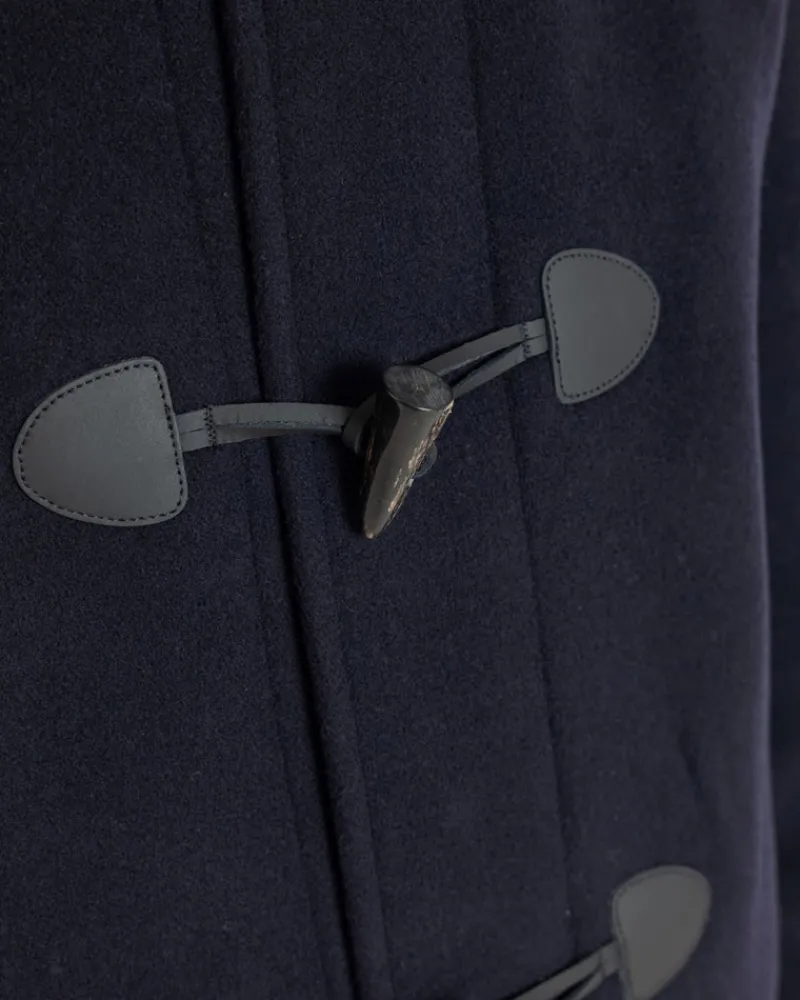Outlet Gloverall Cashmere Drake Duffle Coat Midnight