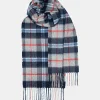 New Gloverall Cashmere Scarf Douglas Navy