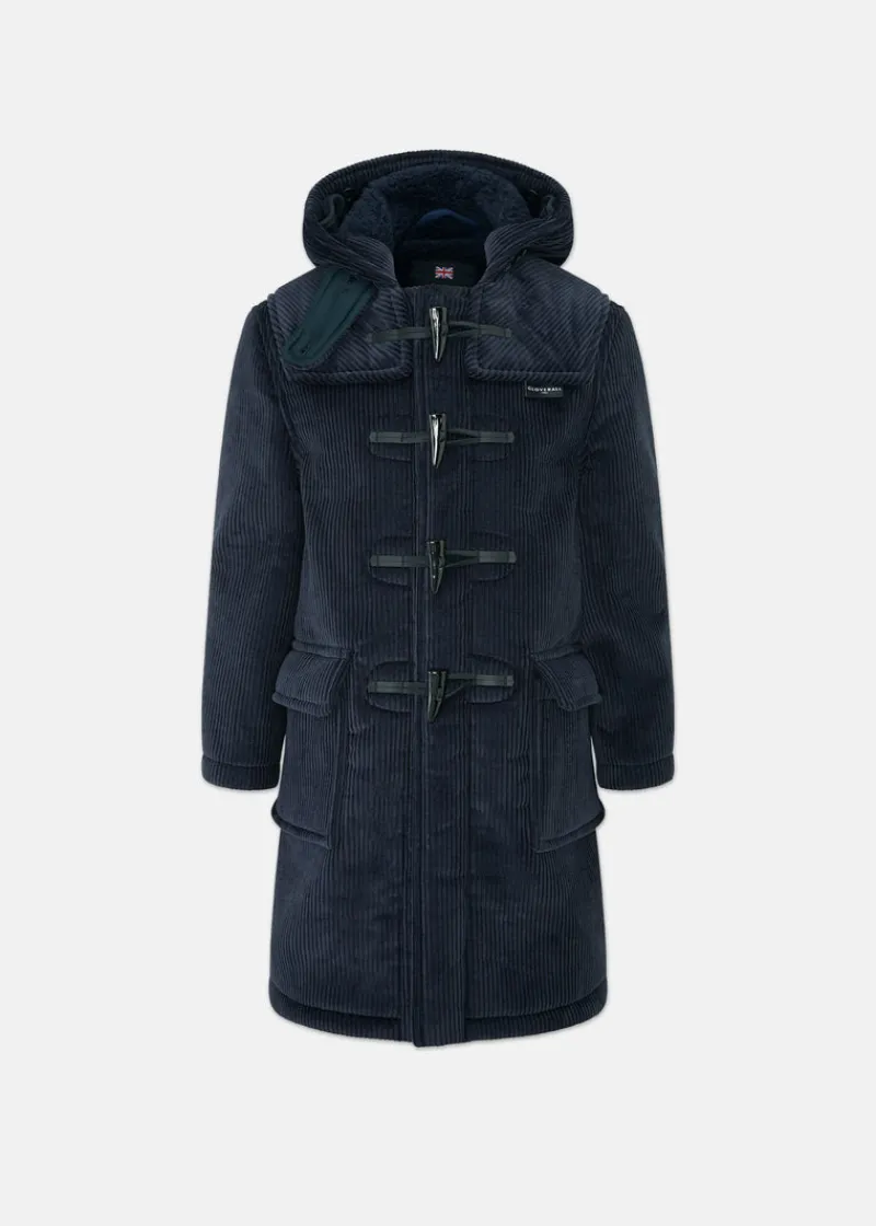 New Gloverall Children's Corduroy Duffle Coat Navy