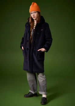 New Gloverall Children's Corduroy Duffle Coat Navy