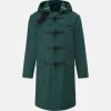 Discount Gloverall Children's Gabardine Showerproof Duffle Coat Green