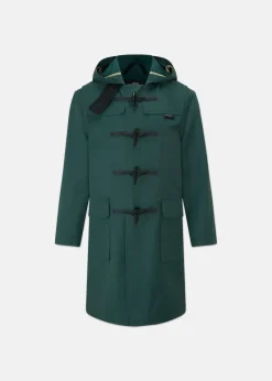 Discount Gloverall Children's Gabardine Showerproof Duffle Coat Green
