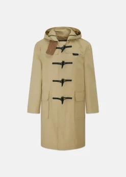 Outlet Gloverall Children's Gabardine Showerproof Duffle Coat Stone