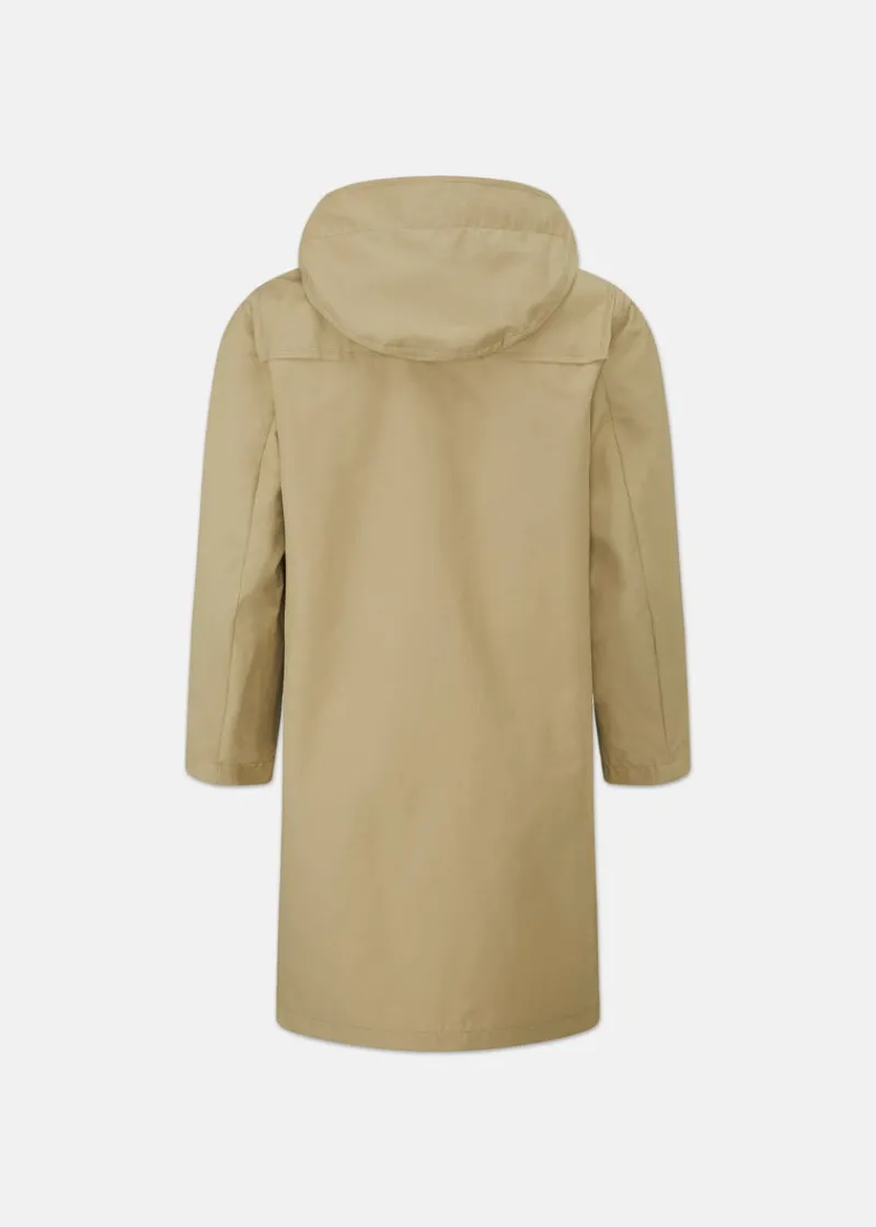 Outlet Gloverall Children's Gabardine Showerproof Duffle Coat Stone