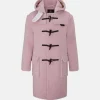 Online Gloverall Children's Herringbone Wool Duffle Coat Rose
