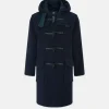 Best Gloverall Children's Herringbone Wool Duffle Coat Navy