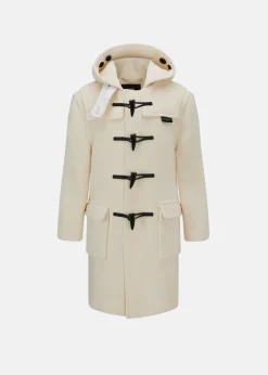 Online Gloverall Children's Herringbone Wool Duffle Coat Winter White