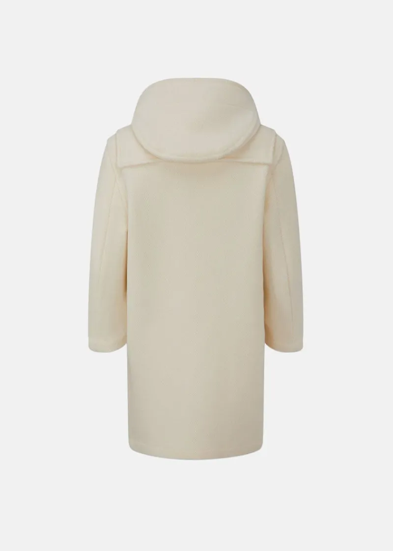 Online Gloverall Children's Herringbone Wool Duffle Coat Winter White