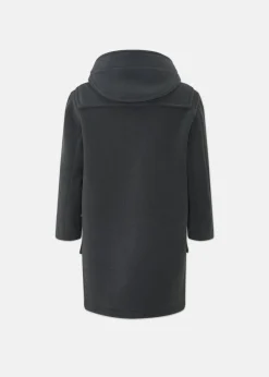 Best Gloverall Children's Herringbone Wool Duffle Coat Grey