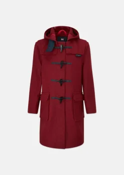 Hot Gloverall Children's Melton Wool Duffle Coat Cranberry