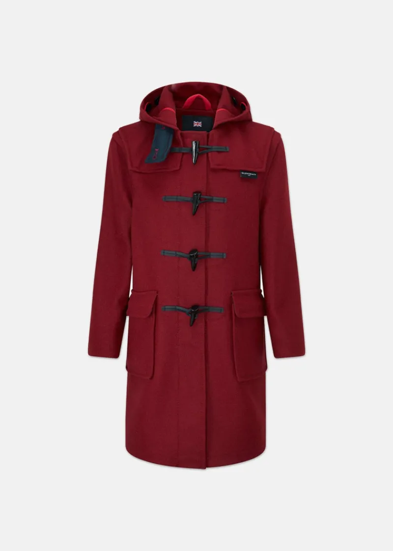 Hot Gloverall Children's Melton Wool Duffle Coat Cranberry