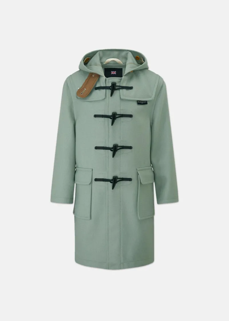 Sale Gloverall Children's Melton Wool Duffle Coat Sage