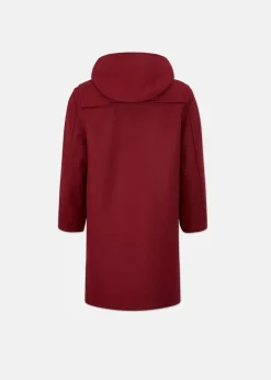 Hot Gloverall Children's Melton Wool Duffle Coat Cranberry