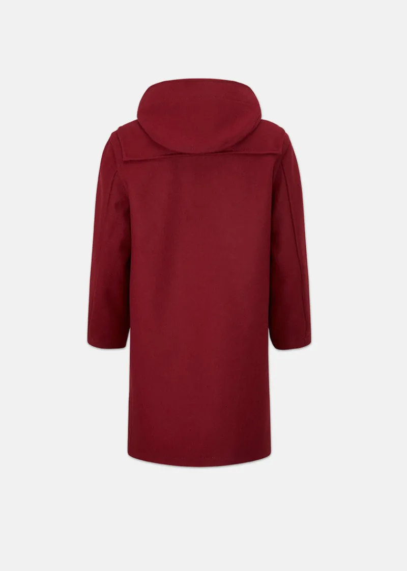 Hot Gloverall Children's Melton Wool Duffle Coat Cranberry