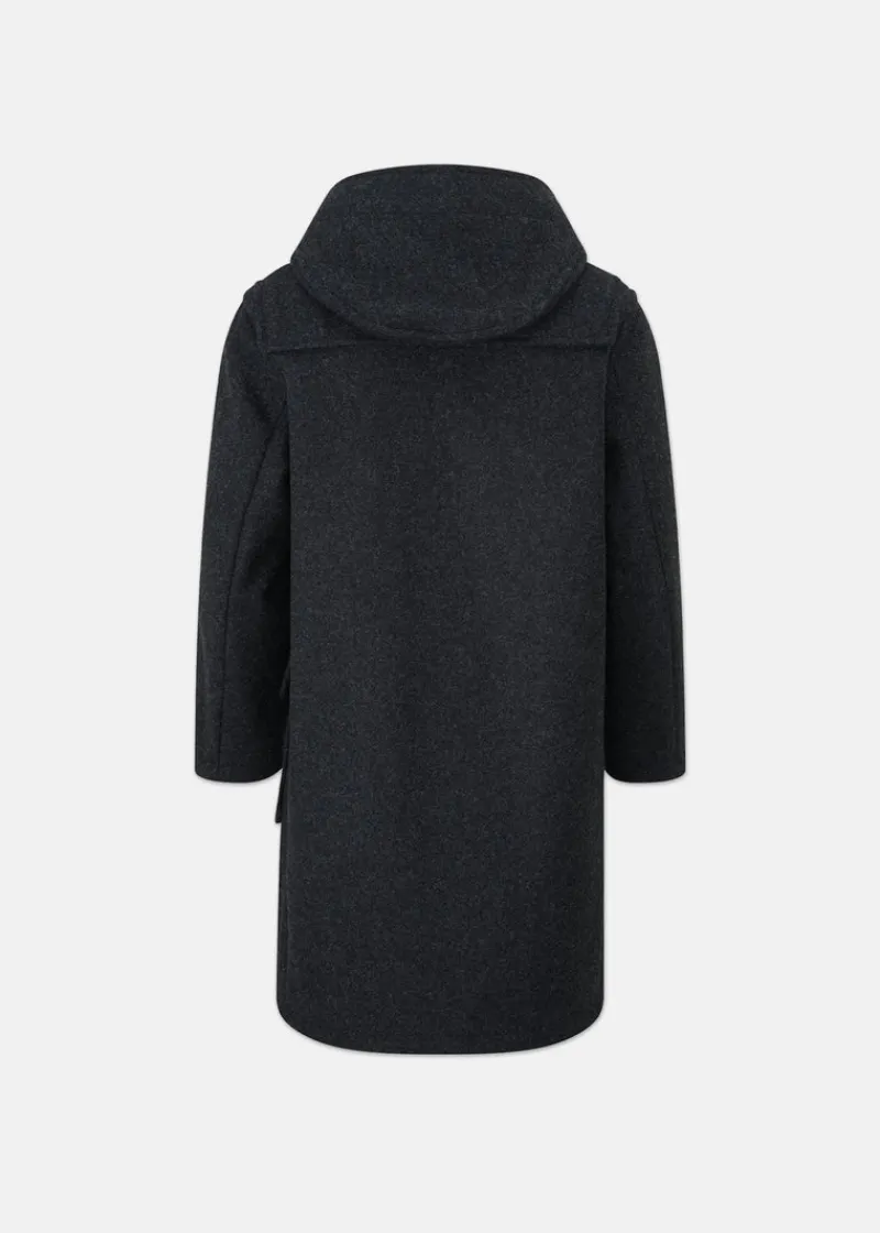Clearance Gloverall Children's Melton Wool Duffle Coat Charcoal