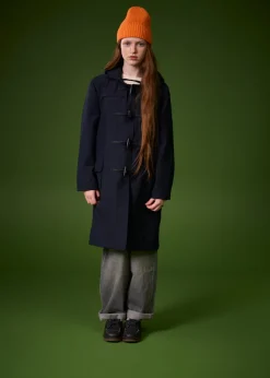 Clearance Gloverall Children's Ripstop Showerproof Duffle Coat Navy
