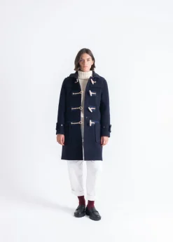 Best Gloverall Collared Alison Duffle Coat Navy
