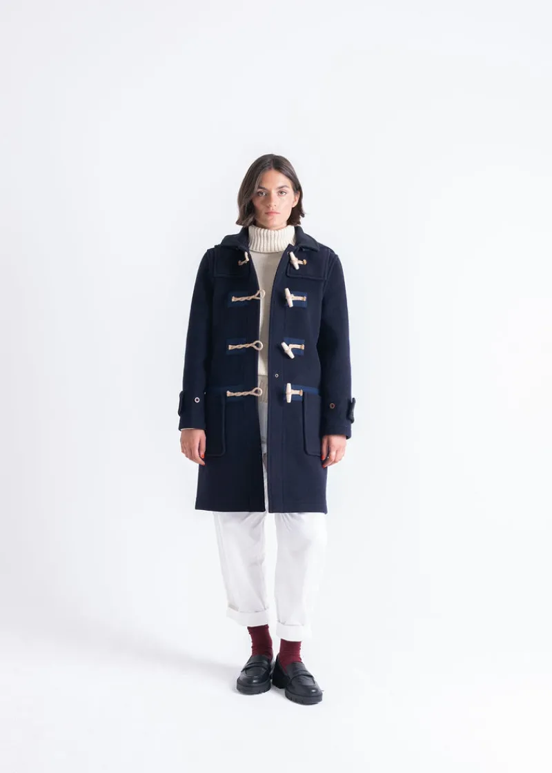 Best Gloverall Collared Alison Duffle Coat Navy