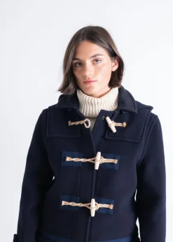 Best Gloverall Collared Alison Duffle Coat Navy