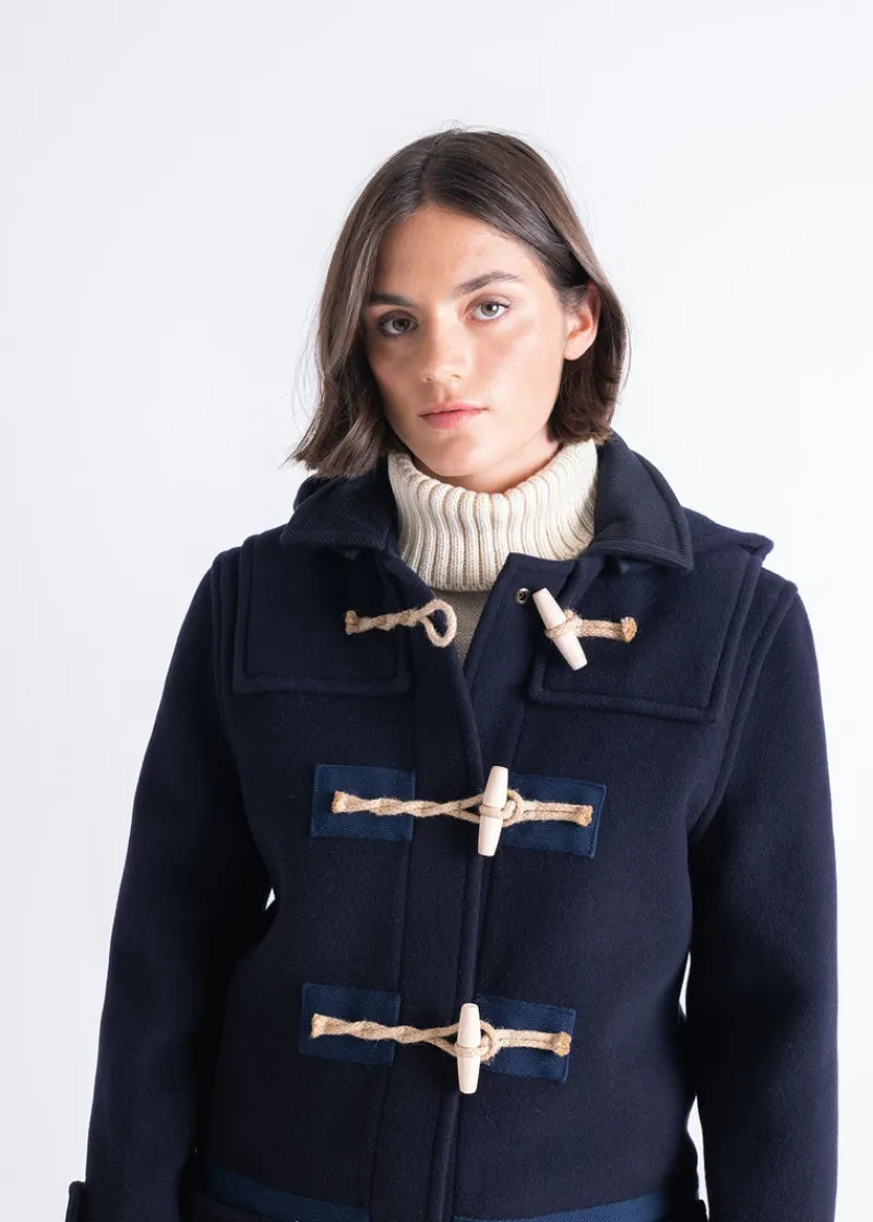 Best Gloverall Collared Alison Duffle Coat Navy