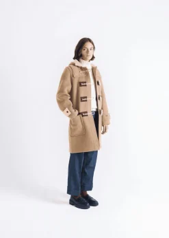 Outlet Gloverall Collared Alison Duffle Coat Camel