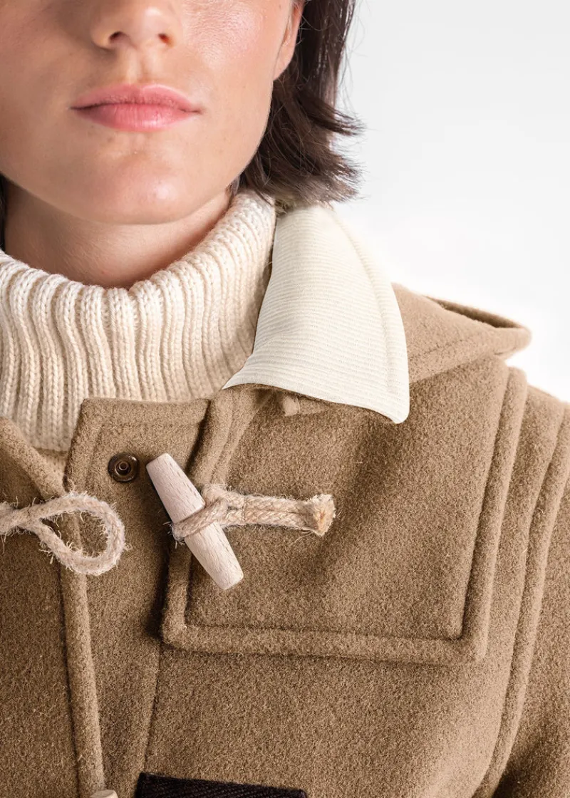 Outlet Gloverall Collared Alison Duffle Coat Camel