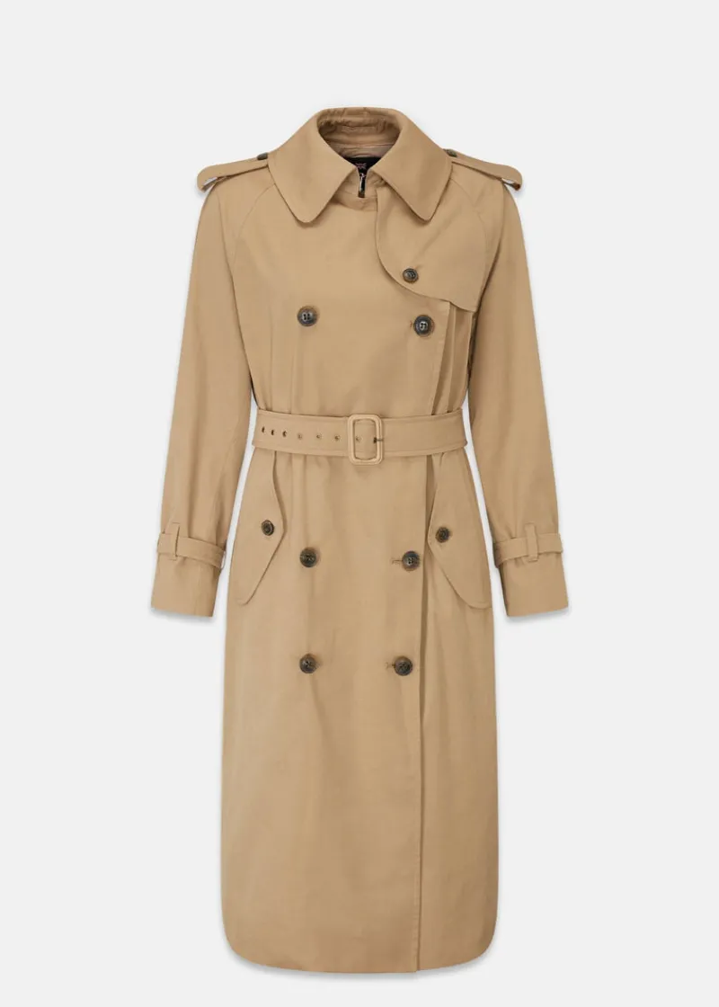 Outlet Gloverall Darcy Trench Coat Stone