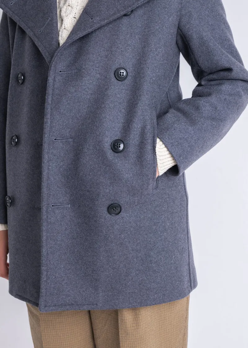 Clearance Gloverall Ellen Peacoat Grey
