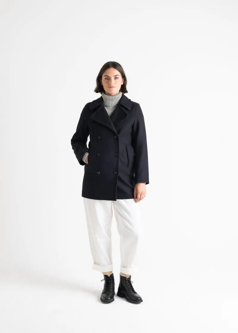 Discount Gloverall Ellen Peacoat Navy