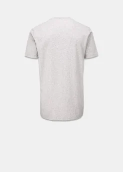 Fashion Gloverall Embroidered Organic Cotton T-Shirt Grey