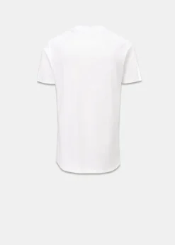Sale Gloverall Embroidered Organic Cotton T-Shirt White
