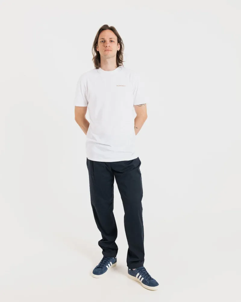 Sale Gloverall Embroidered Organic Cotton T-Shirt White