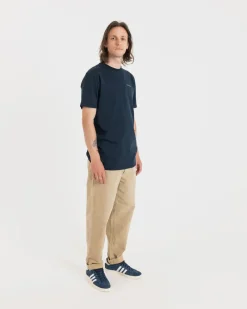 Best Gloverall Embroidered Organic Cotton T-Shirt Navy