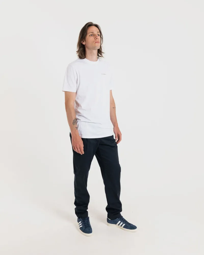 Sale Gloverall Embroidered Organic Cotton T-Shirt White