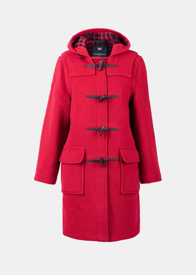 Online Gloverall Freda Duffle Coat Cranberry