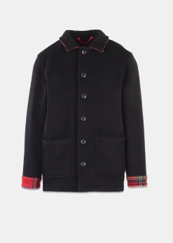 New Gloverall George Jacket Black Royal Stewart