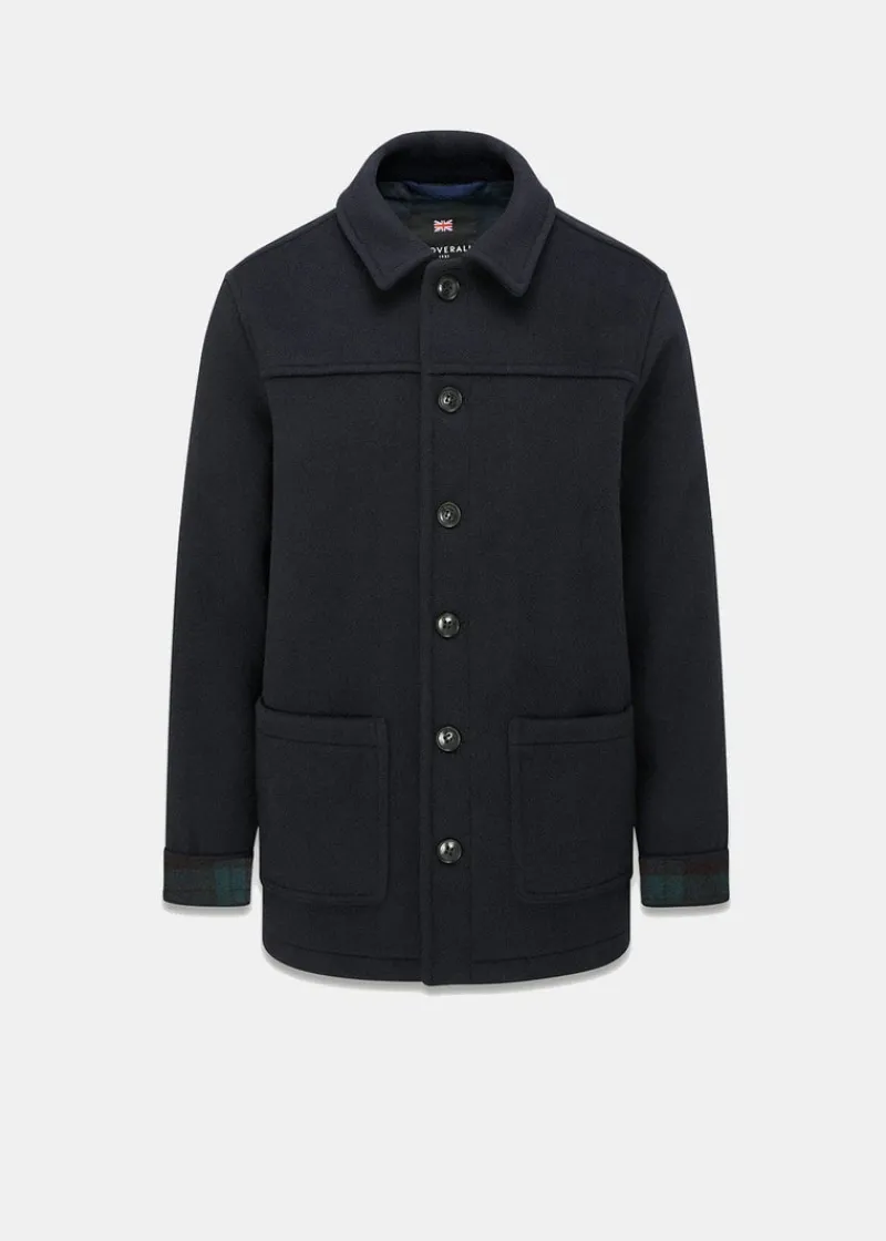 Fashion Gloverall George Jacket Navy Black Watch