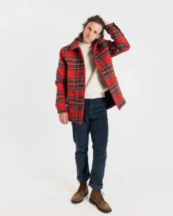 Best Gloverall George Jacket Royal Stewart Black