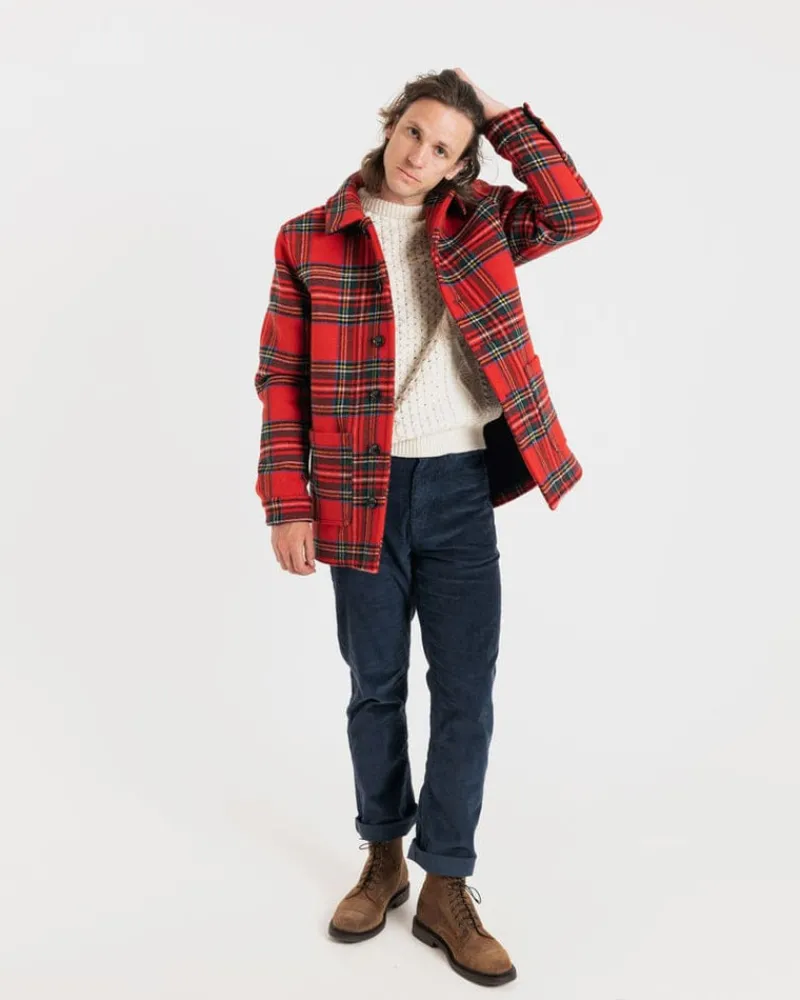 Best Gloverall George Jacket Royal Stewart Black