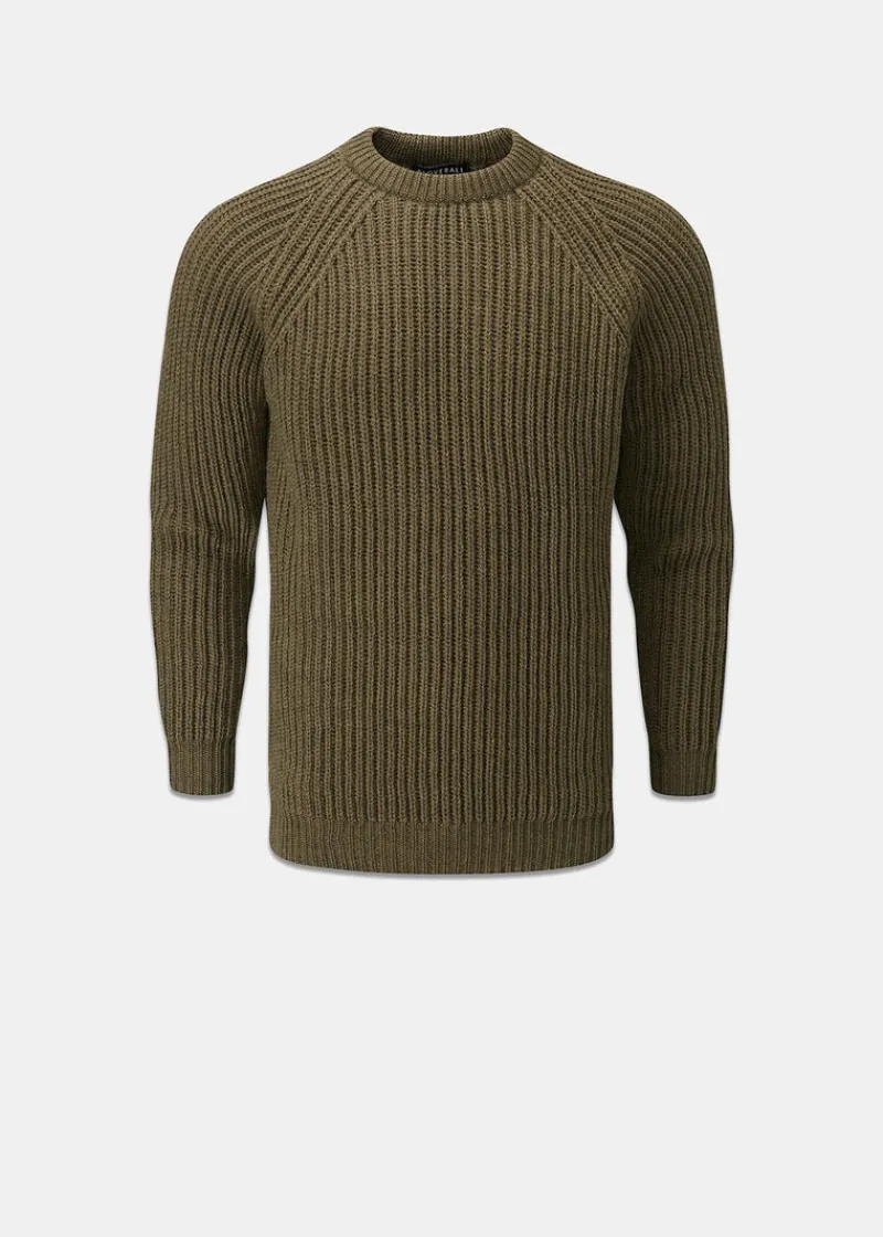 Hot Gloverall Gerippter Fischerpullover für Herren