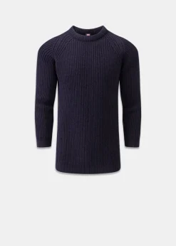 Clearance Gloverall Gerippter Fischerpullover für Herren