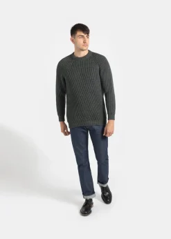 Discount Gloverall Gerippter Fischerpullover für Herren
