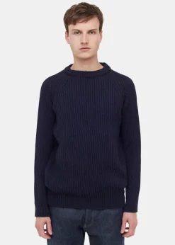 Clearance Gloverall Gerippter Fischerpullover für Herren
