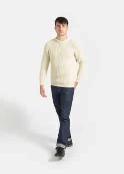 Outlet Gloverall Gerippter Fischerpullover für Herren