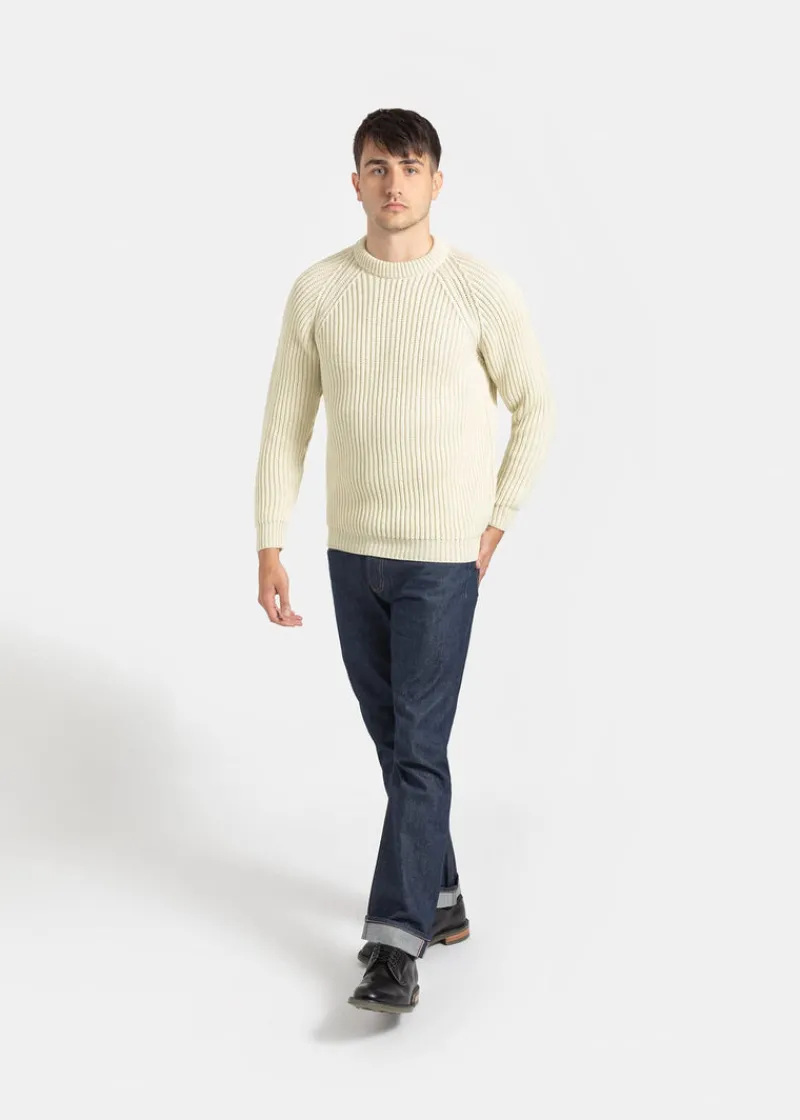 Outlet Gloverall Gerippter Fischerpullover für Herren
