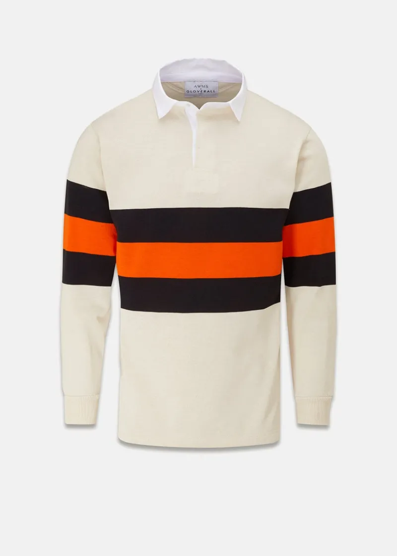 Fashion Gloverall X AWMS Rugby Shirt Stone