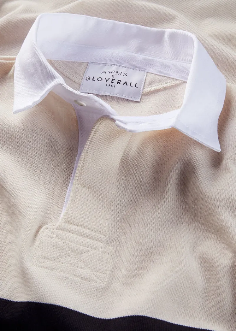 Fashion Gloverall X AWMS Rugby Shirt Stone